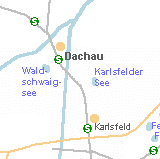 Karte vom Waldschwaigsee zwischen Dachau und Karlsfeld